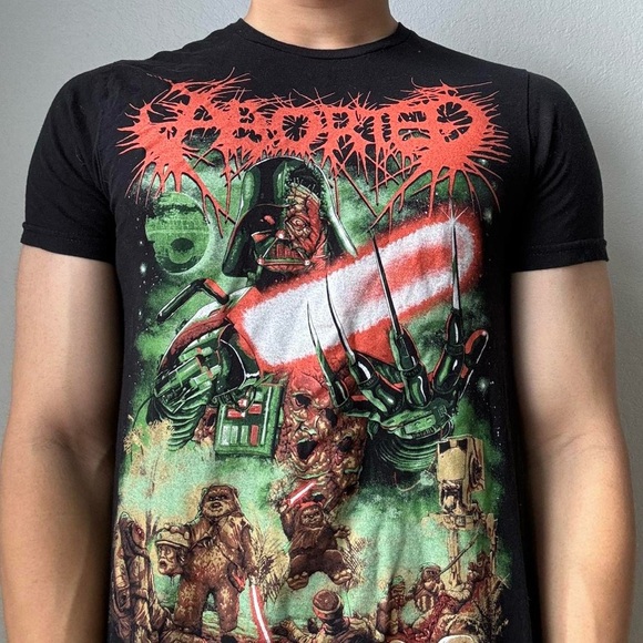 Gildan Other - Aborted Star Wars Darth Vader Metal Graphics Black Tee Shirt